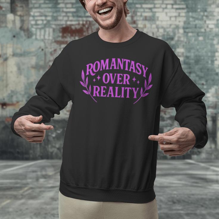 Romantasy Book Reader Aesthetic With Fantasy Feels Unisex Sweatshirt