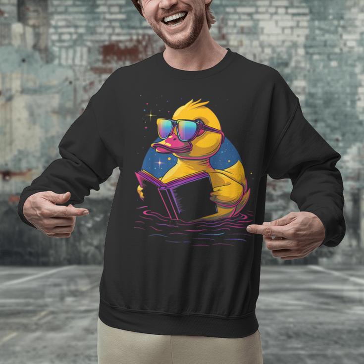 Rubber Duck Rubber Duckie Reading Book Rubber Duckling Unisex Sweatshirt Rubber Duck Rubber Duckie Reading Book Rubber Duckling Unisex Sweatshirt