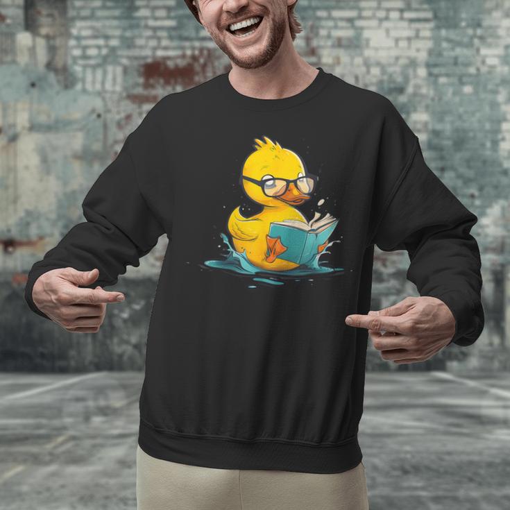 Rubber Duck Reading Book Reader Books Rubber Duckie Unisex Sweatshirt Rubber Duck Reading Book Reader Books Rubber Duckie Unisex Sweatshirt