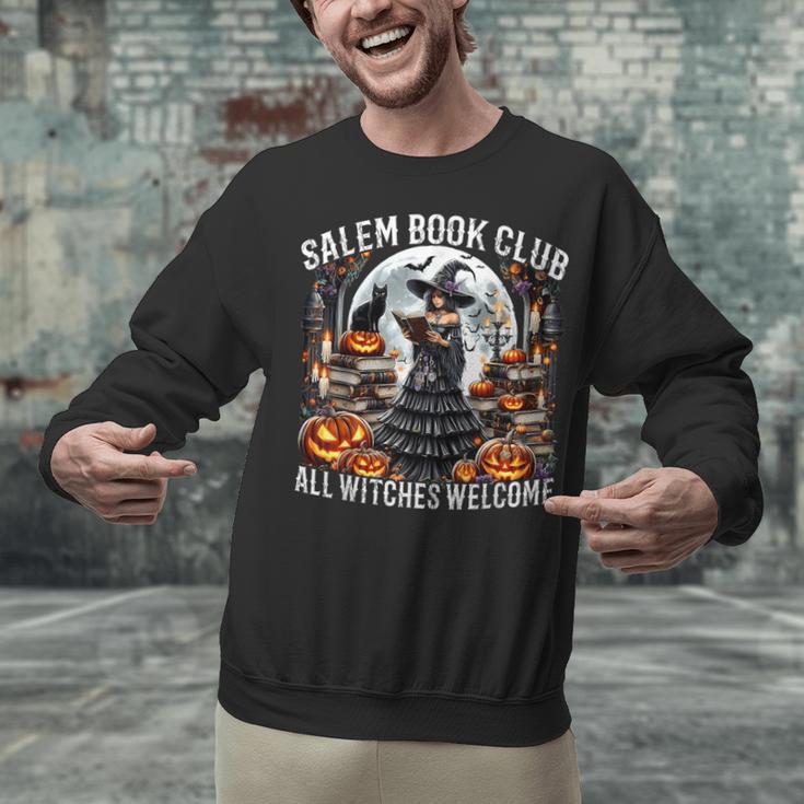 Salem Book Club Gothic Witch Vintage Halloween Art Unisex Sweatshirt