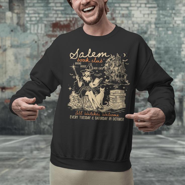 Salem Book Club Witches Witchy Witch Spooky Season Halloween Unisex Sweatshirt