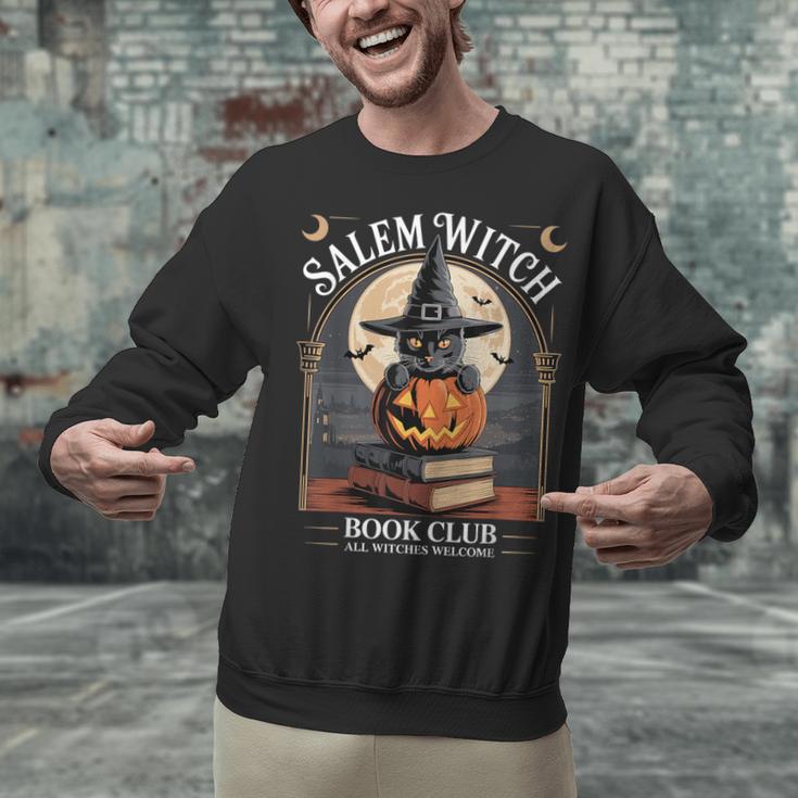 Salem Witch Book Club All Witches Welcome Halloween Reading Unisex Sweatshirt