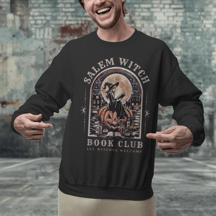 Salem Witch Book Club All Witches Welcome Spooky Halloween Unisex Sweatshirt