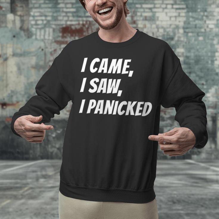 I Came I Saw Meme For Shy And Introvert People Unisex Sweatshirt I Came I Saw Meme For Shy And Introvert People Unisex Sweatshirt