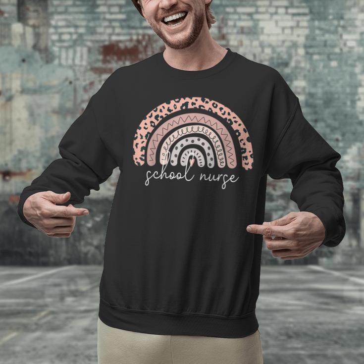 School Nurse Appreciation Rainbow Graduation Medical Nursing Unisex Sweatshirt