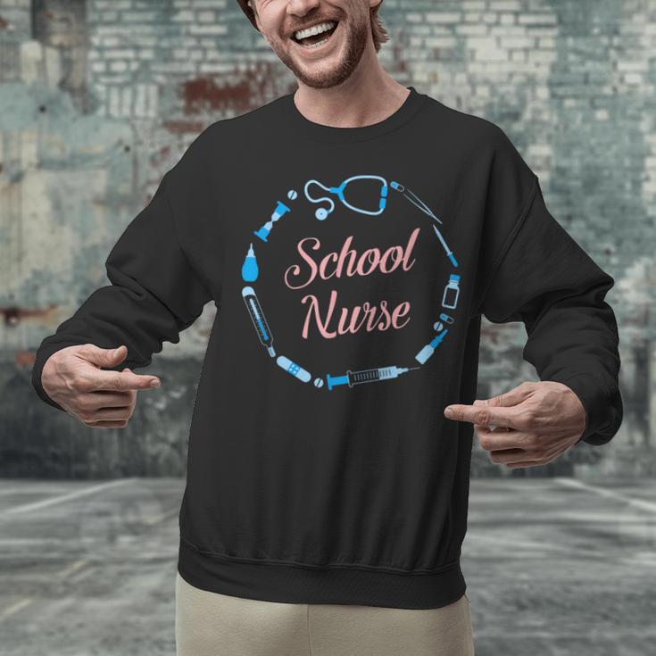 School Nurse Cute Adult Graduation Tshirt Nurses Fun Unisex Sweatshirt