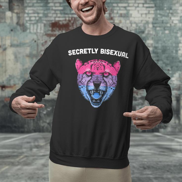 Secretly Bisexual Bi Introvert Bi Pride Antisocial LGBTQ Unisex Sweatshirt