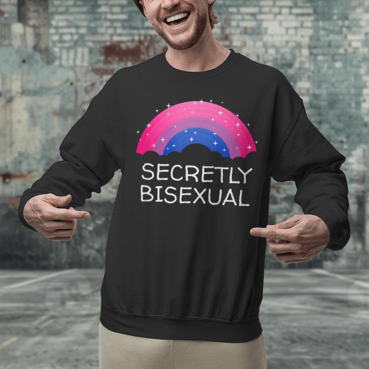 Secretly Bisexual Bi Introvert Bi Pride Antisocial LGBTQ Unisex Sweatshirt Secretly Bisexual Bi Introvert Bi Pride Antisocial LGBTQ Unisex Sweatshirt