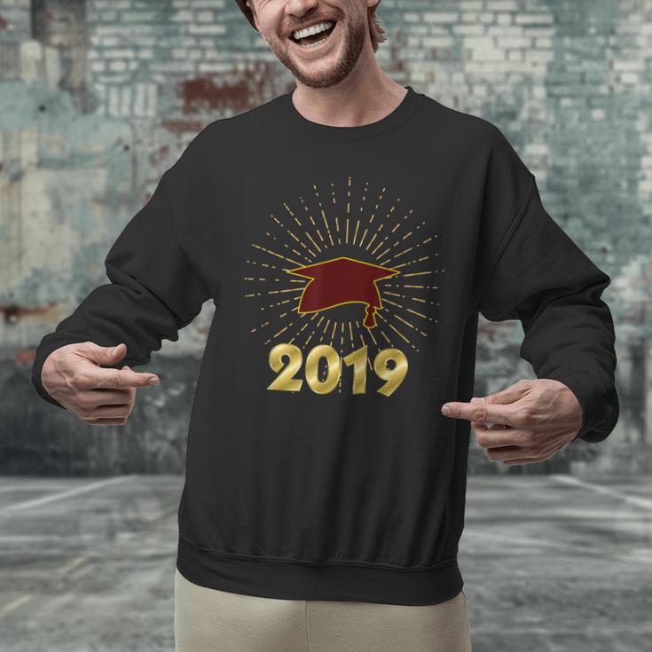 Senior 2019 Graduation Shirt Burgundy Gold Class Colors G23 Unisex Sweatshirt