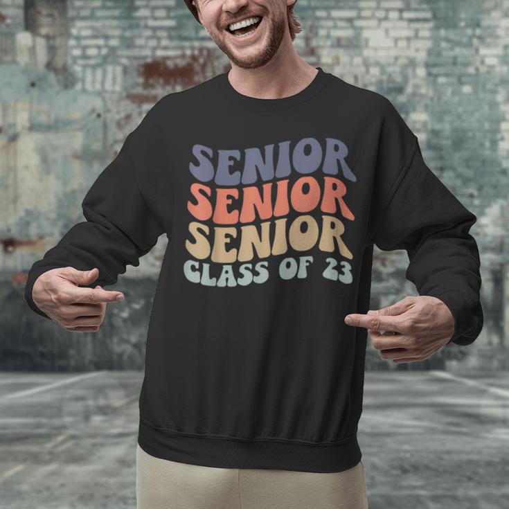 SENIOR 2023 Retro Class Of 2023 Seniors Graduation 23 Hippie Unisex Sweatshirt