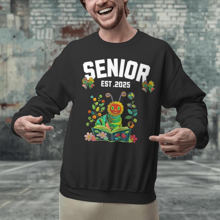 Senior 2025 Graduation Caterpillar For Kids Cute Coquette Unisex Sweatshirt