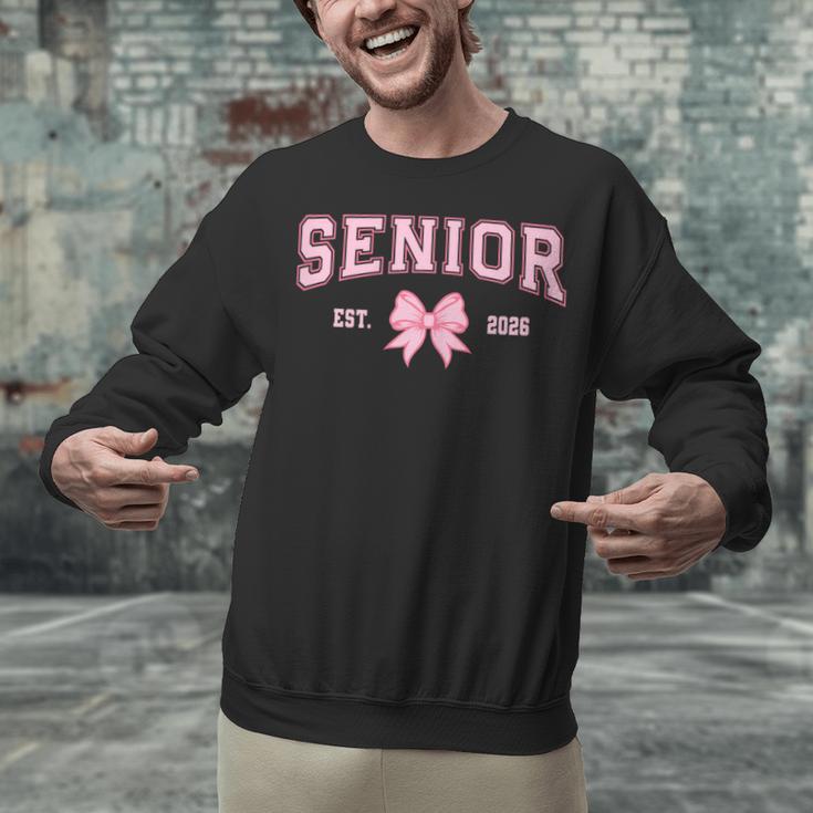 Senior 2026 Class Of 2026 Coquette Pink Bow Graduation 2026 Unisex Sweatshirt