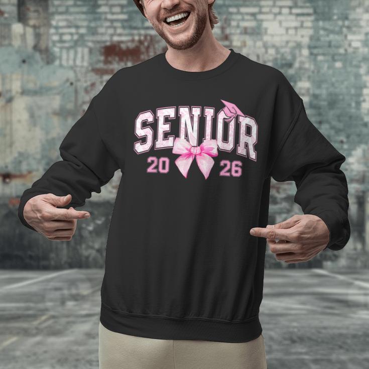 Senior 2026 Coquette Pink Bow Girls Class Of 2026 Graduation Unisex Sweatshirt