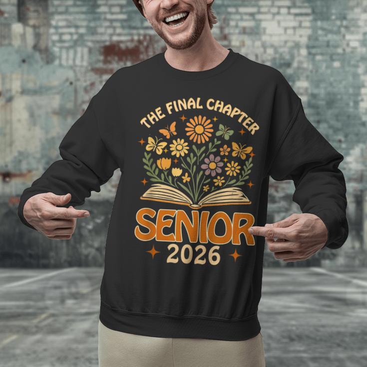 Senior 2026 Final Chapter Retro Book Lover Last First Day Unisex Sweatshirt