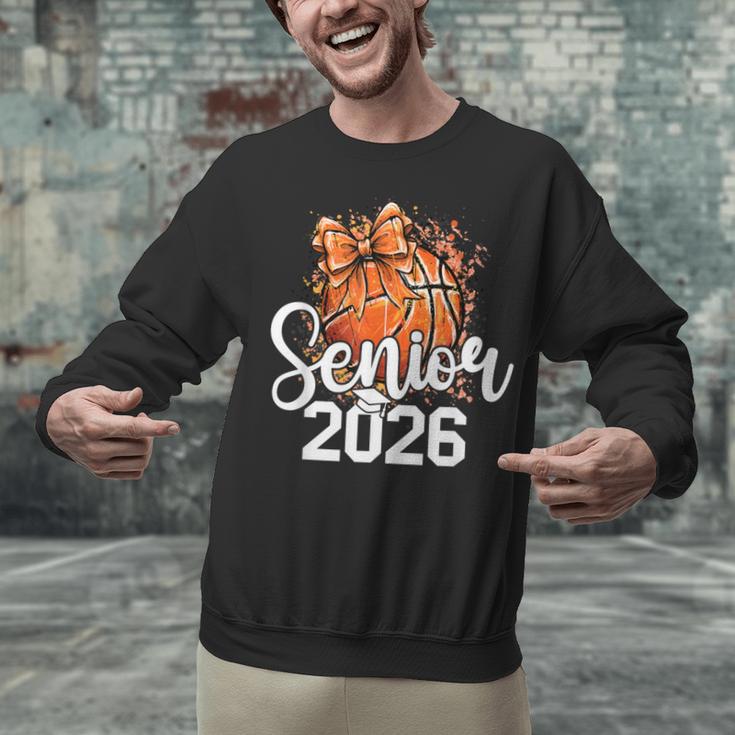 Senior Basketball Class Of 2026 Coquette Graduation Day Unisex Sweatshirt
