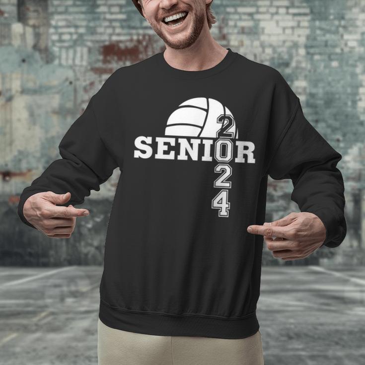 Senior Class Of 2024 Volleyball Seniors School Graduation Unisex Sweatshirt