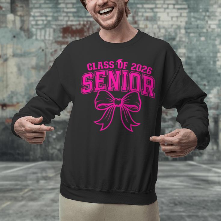 Senior Class Of 2026 Coquette Pink Bow Graduation 2026 Unisex Sweatshirt