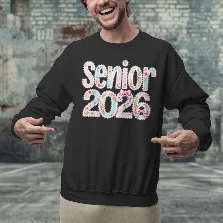 Senior Class Of 2026 Graduation 2026 Coquette Pink Bow Cute Unisex Sweatshirt
