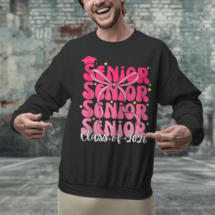 Senior Class Of 2026 Pink Coquette Bow Graduation 2026 Unisex Sweatshirt