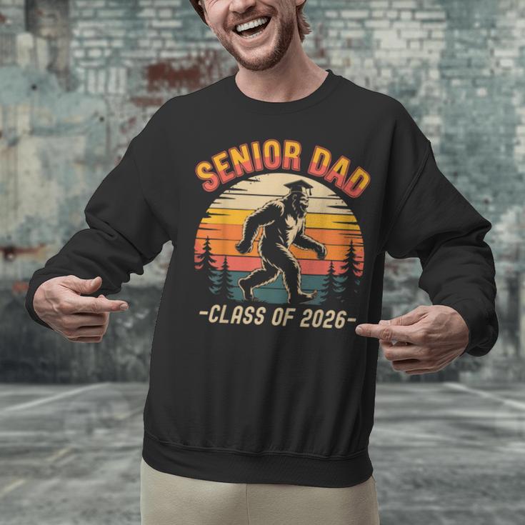 Senior Dad Class Of 2026 Bigfoot Vintage Graduation Unisex Sweatshirt