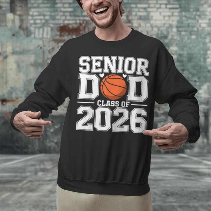 Senior Dad Class Of 2026 Cute Basketball Dad Graduation 2026 Unisex Sweatshirt