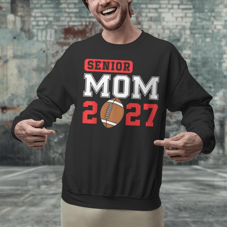 Senior Football Mom 2027 Team Class Of 2027 Graduation Mom Unisex Sweatshirt