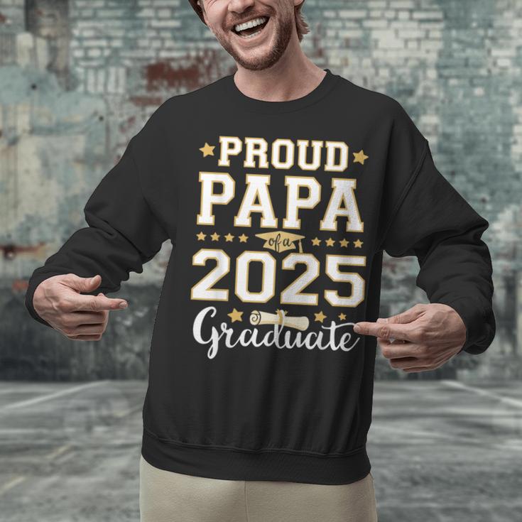 Senior Graduation Proud Papa 2025 Graduate Class Matching Unisex Sweatshirt