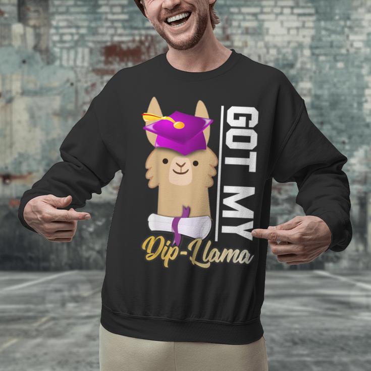 Senior Graduation TShirt 2019 Got My Diploma Llama Pun Shirt Unisex Sweatshirt