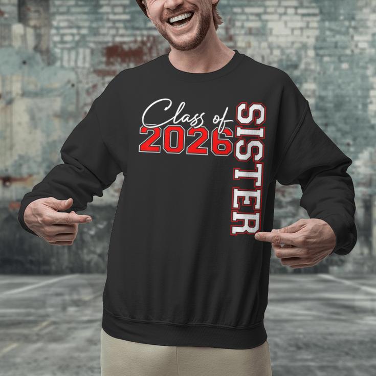 Senior Sister Class Of 2026 Proud Big Sis Graduation Family Unisex Sweatshirt