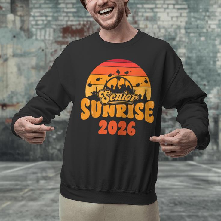 Senior Sunrise Class Of 2026 Graduation Proud Graduate Retro Unisex Sweatshirt
