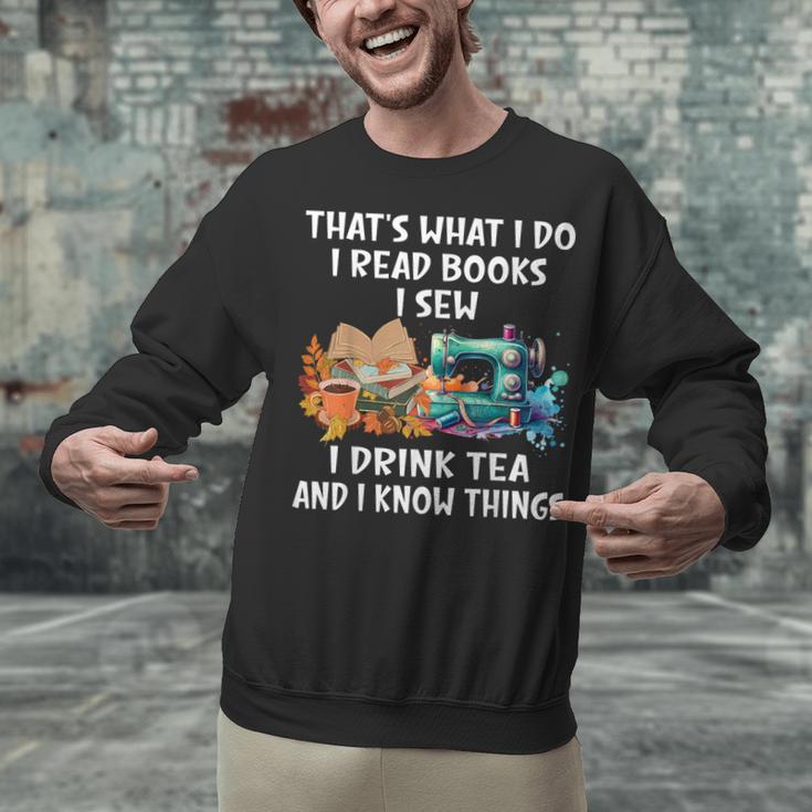 Sewing Reading Books Drinking Tea Sew Sewist Unisex Sweatshirt Sewing Reading Books Drinking Tea Sew Sewist Unisex Sweatshirt