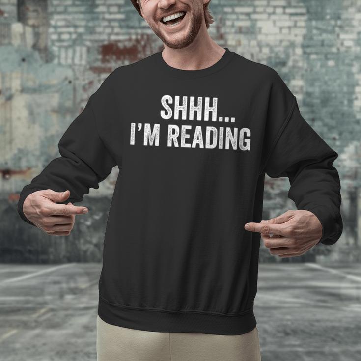 Shhh I'm Reading Book Lover Bookish Read Lover Outfit Unisex Sweatshirt