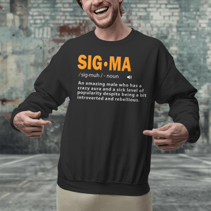 Sigma Male Definition Crazy Aura Lone Wolf Introvert Unisex Sweatshirt