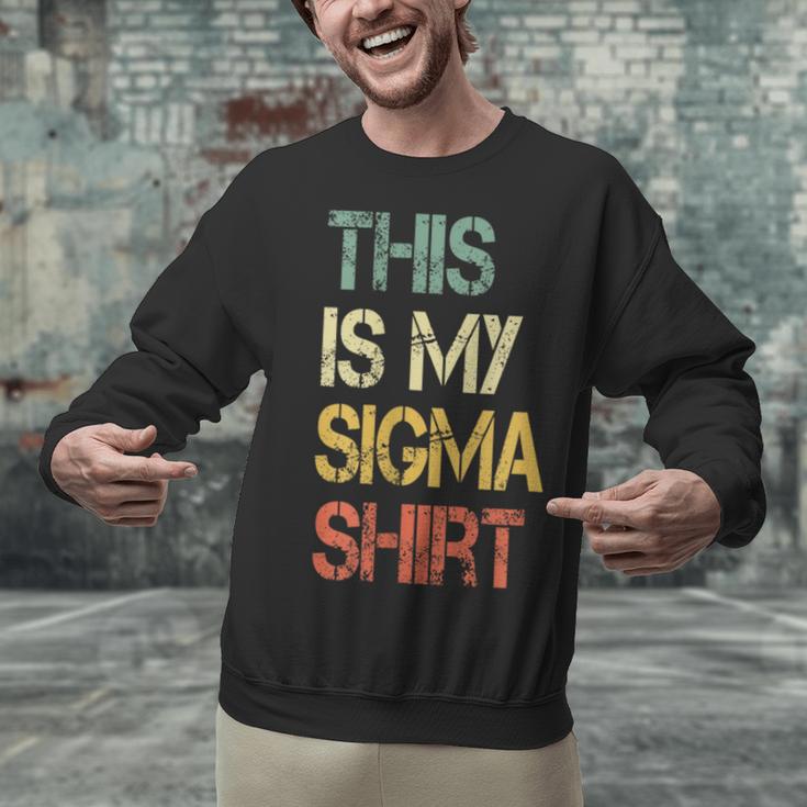 This Is My Sigma Shirt Male Lone Wolf Minimalist Introvert Unisex Sweatshirt