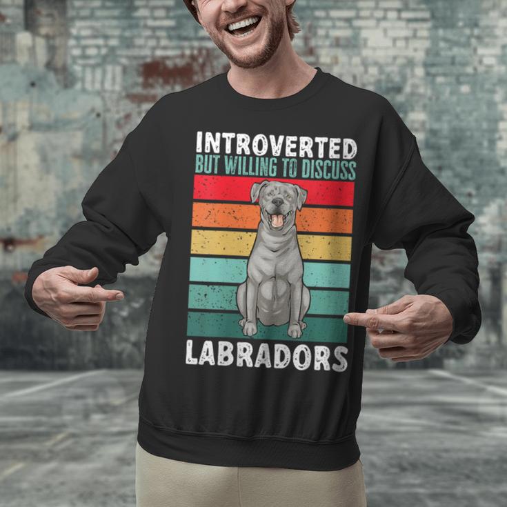 Silver Labrador Retriever Introvert Silver Lab Unisex Sweatshirt Silver Labrador Retriever Introvert Silver Lab Unisex Sweatshirt