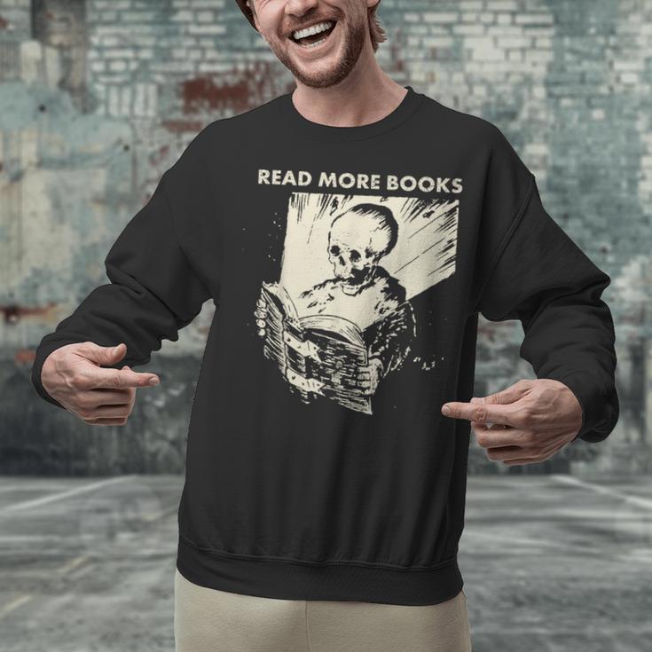 Skeleton Read More Books Unisex Sweatshirt