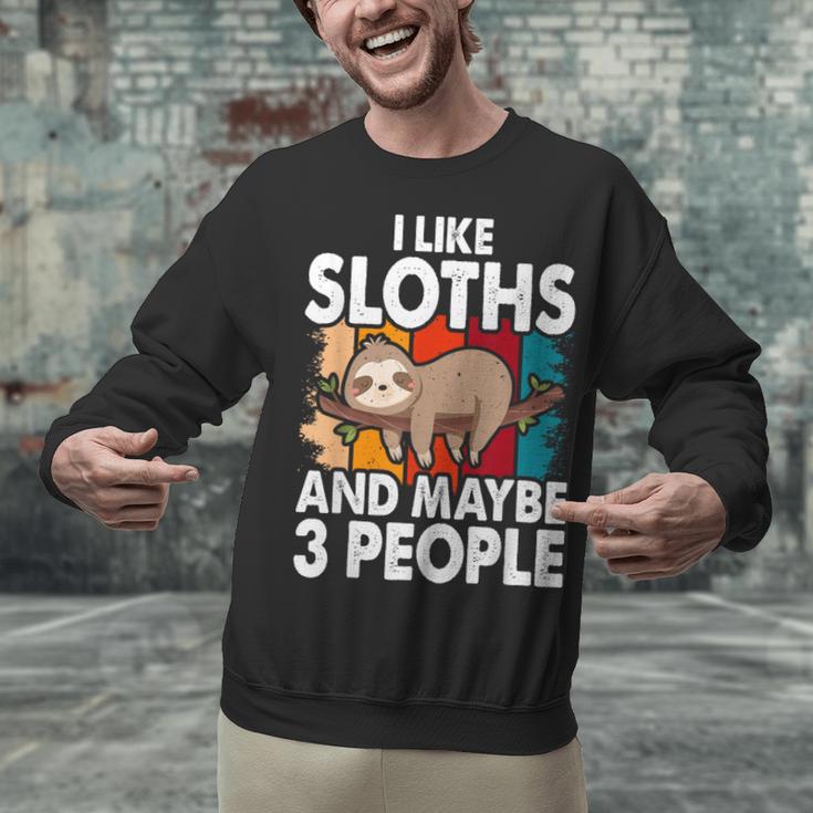 Sloth For Sloth Lover Men Women Kids Introvert Unisex Sweatshirt