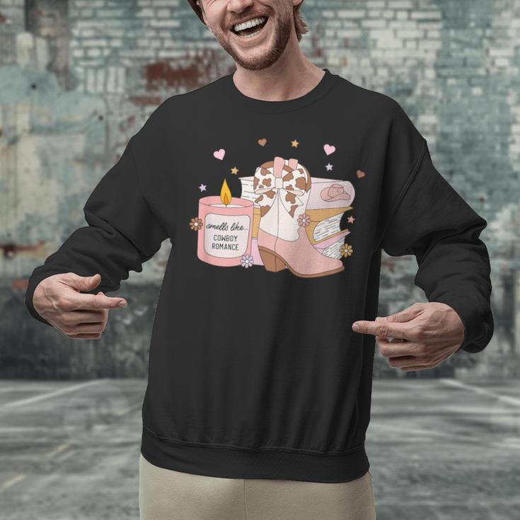Smells Like Cowboy Romance Book Lover Unisex Sweatshirt