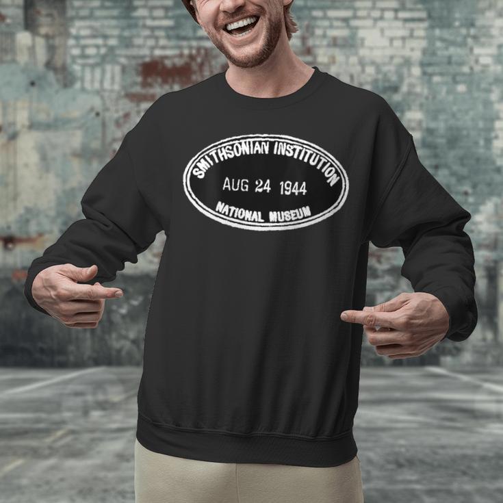 Smithsonian Institution Library 1944 Book Stamp Unisex Sweatshirt