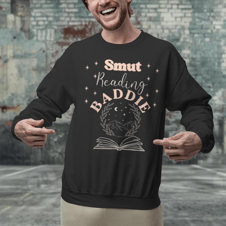 Smut Reading Baddie Smutty Book Lover Merch Women Romance Unisex Sweatshirt