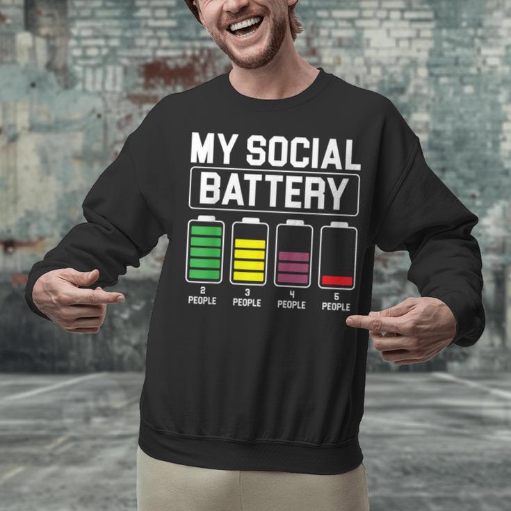 My Social Battery Introverted Low Energy Antisocial Unisex Sweatshirt My Social Battery Introverted Low Energy Antisocial Unisex Sweatshirt