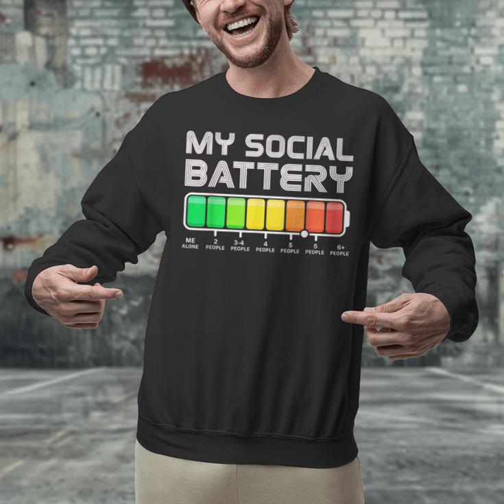 Social Battery Low Energy Antisocial Introvert Unisex Sweatshirt Social Battery Low Energy Antisocial Introvert Unisex Sweatshirt