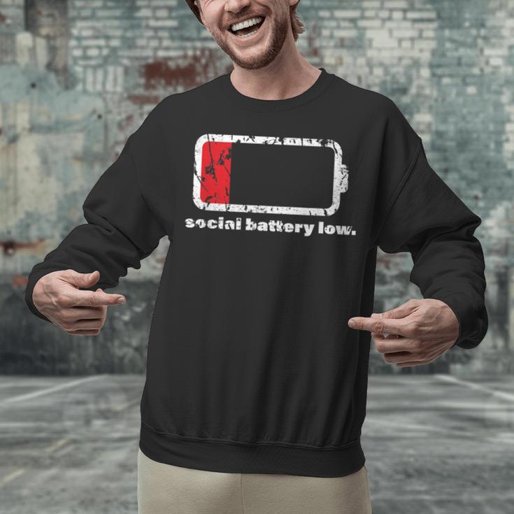 Social Battery Low Introvert Unisex Sweatshirt