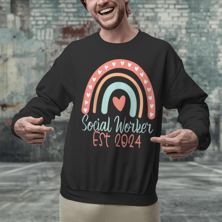Social Worker Work MSW BSW Graduation 2024 Masters Degree Unisex Sweatshirt