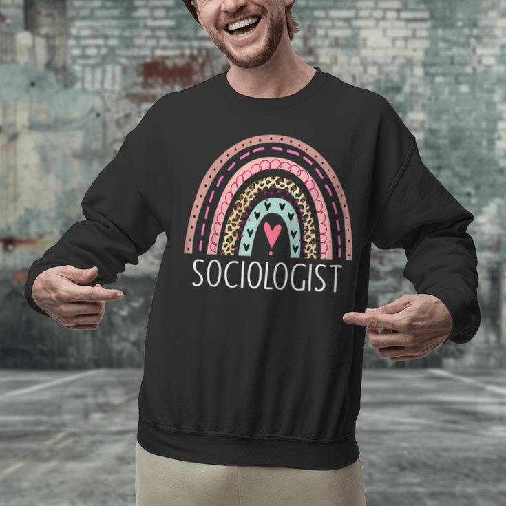 Sociologist Sociology Teacher Graduation Rainbow Unisex Sweatshirt