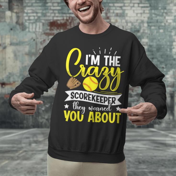 Softball Scorekeeper For a Score Book Keeper Unisex Sweatshirt