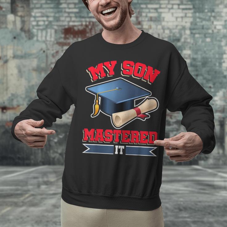 My Son Mastered It Shirt Masters Tee Graduate Graduation Unisex Sweatshirt