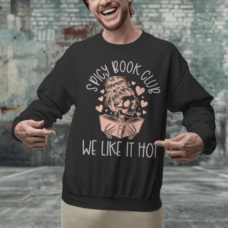 Spicy Book Club Dark Romance Reader Spicy Bookish Skeleton Unisex Sweatshirt Spicy Book Club Dark Romance Reader Spicy Bookish Skeleton Unisex Sweatshirt
