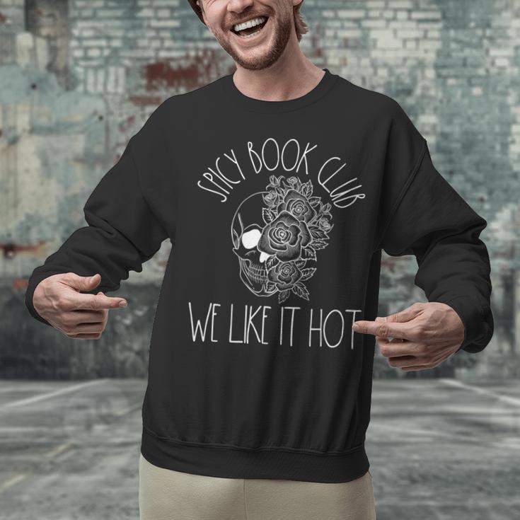Spicy Book Club Women Dark Romance Lover Bookish Skeleton Unisex Sweatshirt Spicy Book Club Women Dark Romance Lover Bookish Skeleton Unisex Sweatshirt