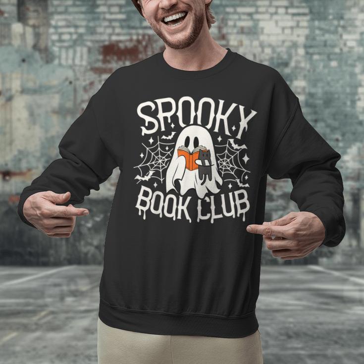 Spooky Book Club Cute Ghost Reading Book Halloween Costume Unisex Sweatshirt